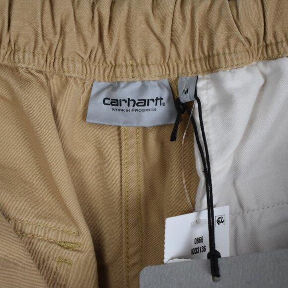 Carhartt WIP Shorts Men's Medium Hayworth Bourbon Rinsed Relaxed Fit Belt NWT - Picture 9 of 13